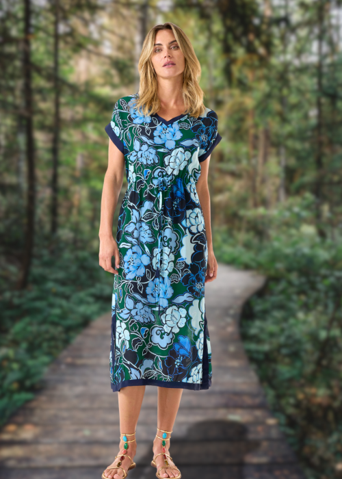 One Season | Sami Lefkada Maxi Dress | Viscose | Navy 